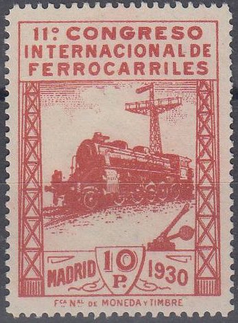 Spain 1930 Railway Congress stamps